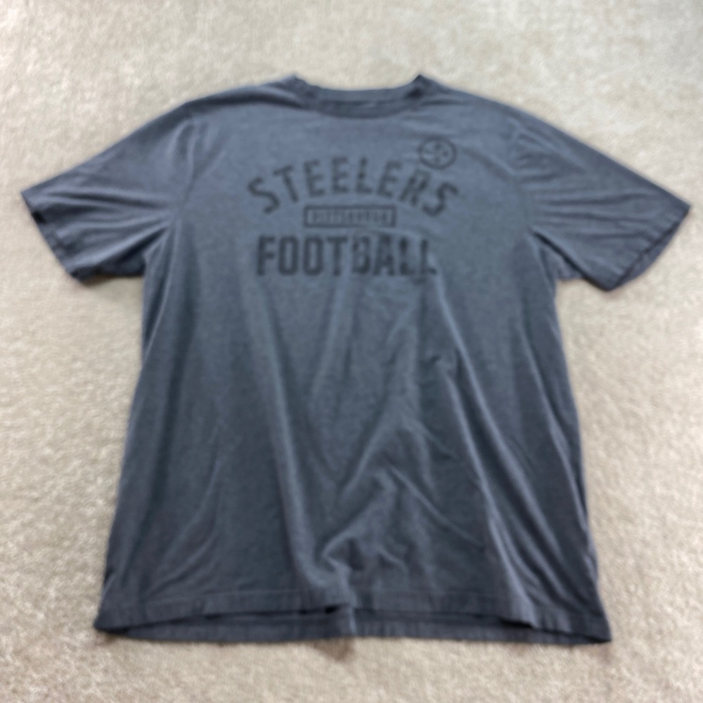 Fanatics Pittsburgh Steelers Shirt Mens XL Gray Short Sleeve Graphic Tee
